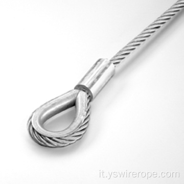 316 corda in filo in acciaio inossidabile 7x19 8,0 mm
